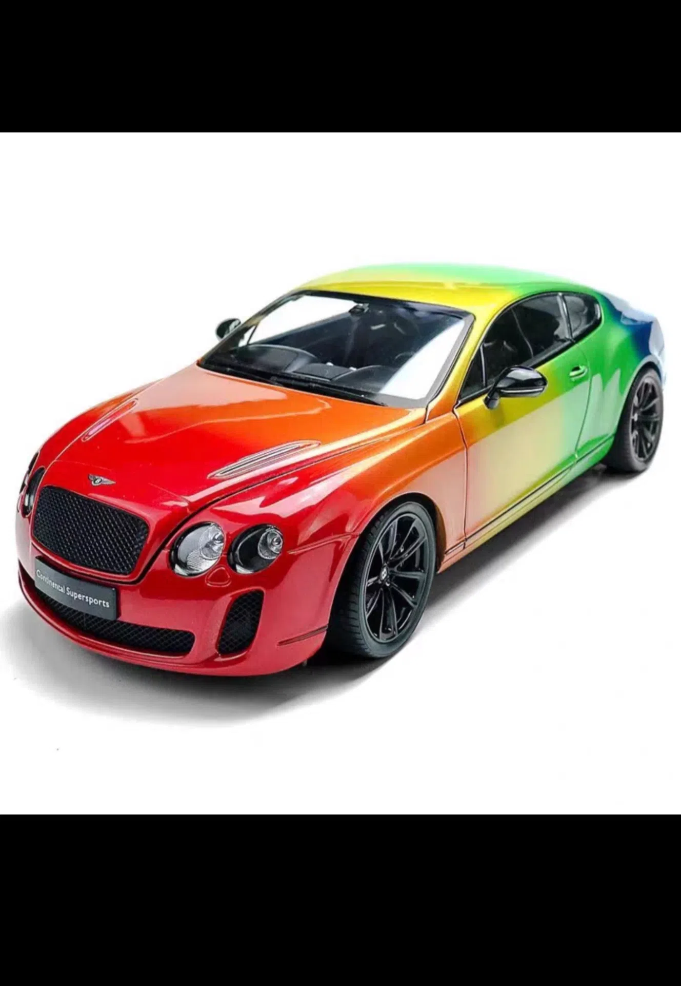 welly威利1:18宾利欧陆gt彩虹限量版supersports汽车模型仿真合