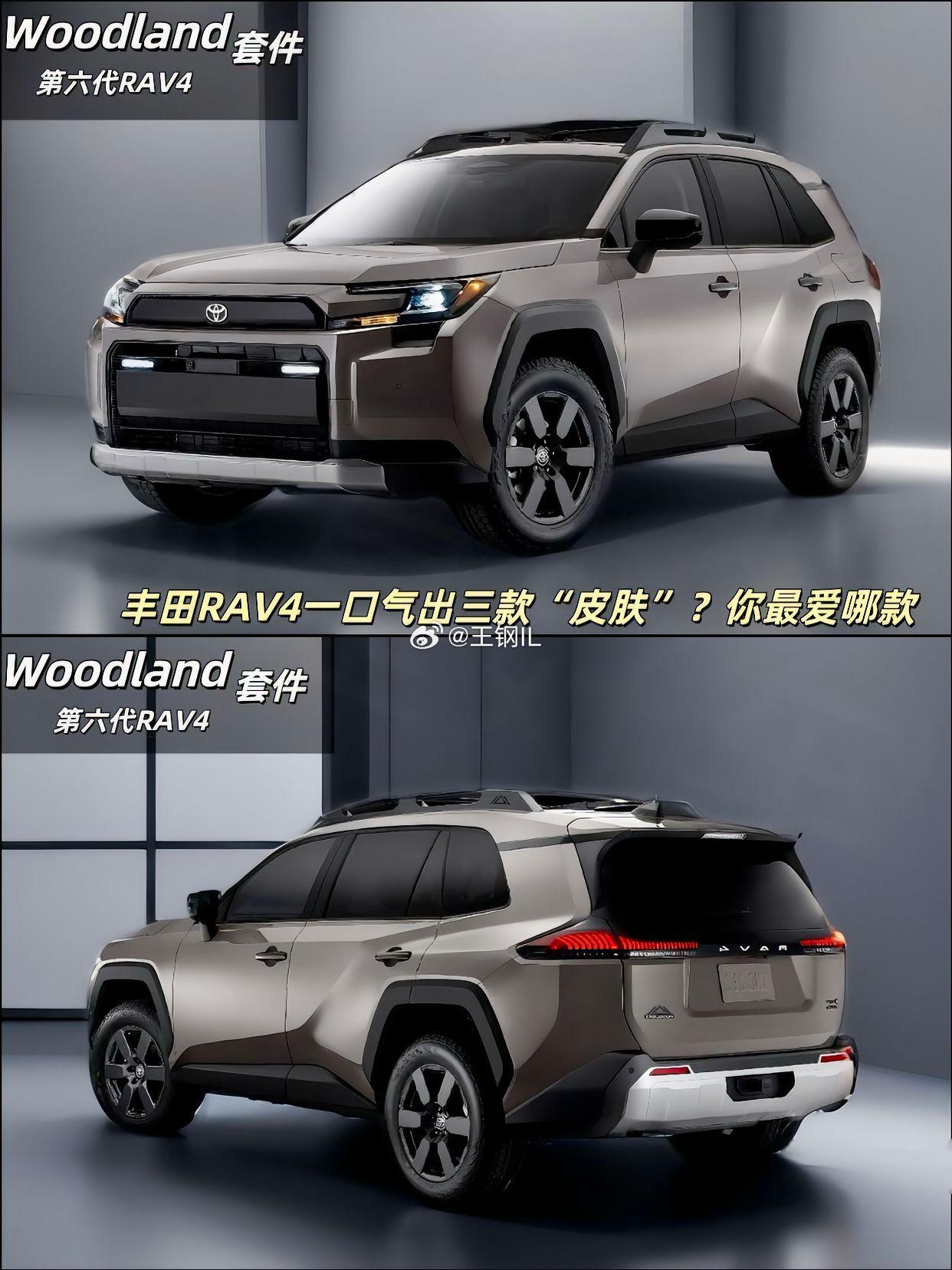 第六代丰田RAV4一口气出三款,皮肤。第一像老款,第二像长安,第三像起亚,你们怎_RAV4荣放社区_易车社区