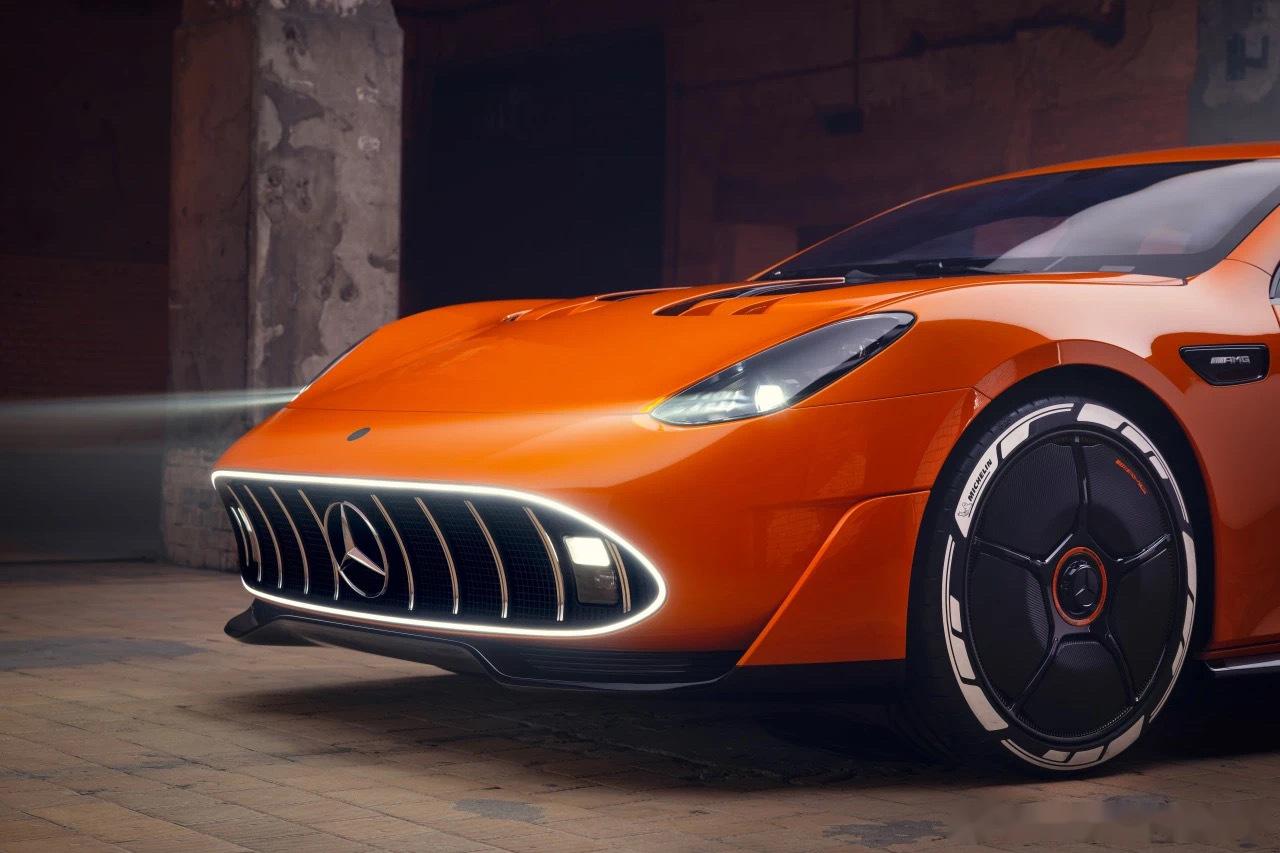 六眼魔神概念车好看吗? 橙色大鲶鱼 amg gt xx概念车,纯电800v,13