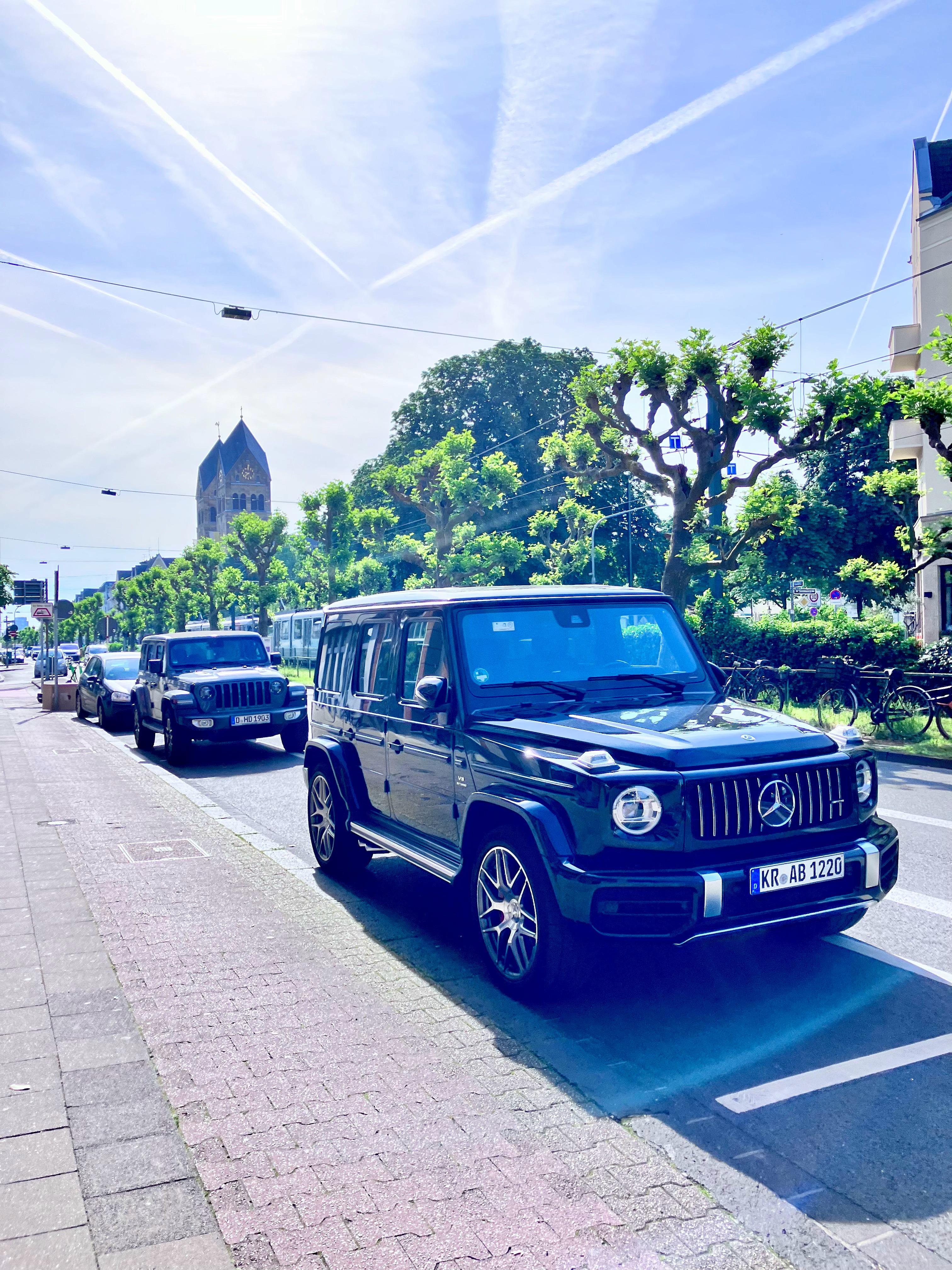 一年前的海外旅游 不愧是德国计程车都是奔驰!