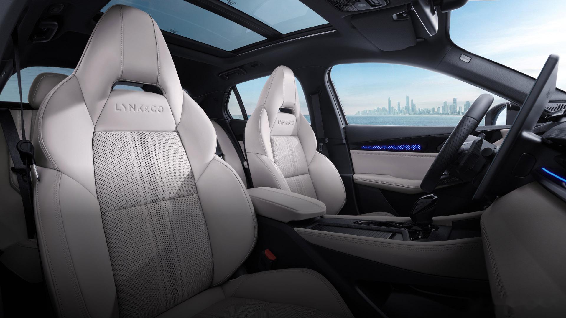 第三代领克03内饰3款配色 炽热红 图1 纯粹白 图2 暗曜黑 图3