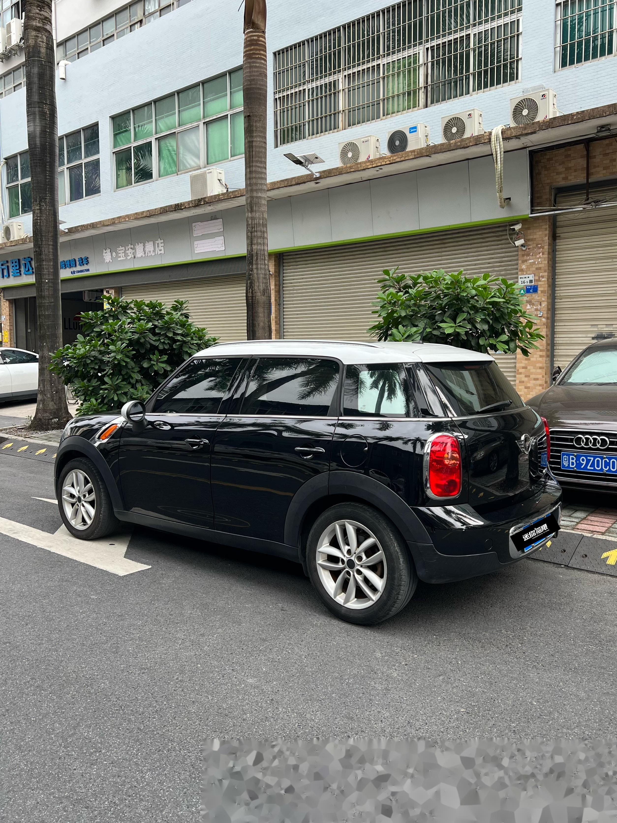 mini r60 整车翻新整备 外观牛津绿贴高亮黑 内饰千鸟格拼纳帕皮!