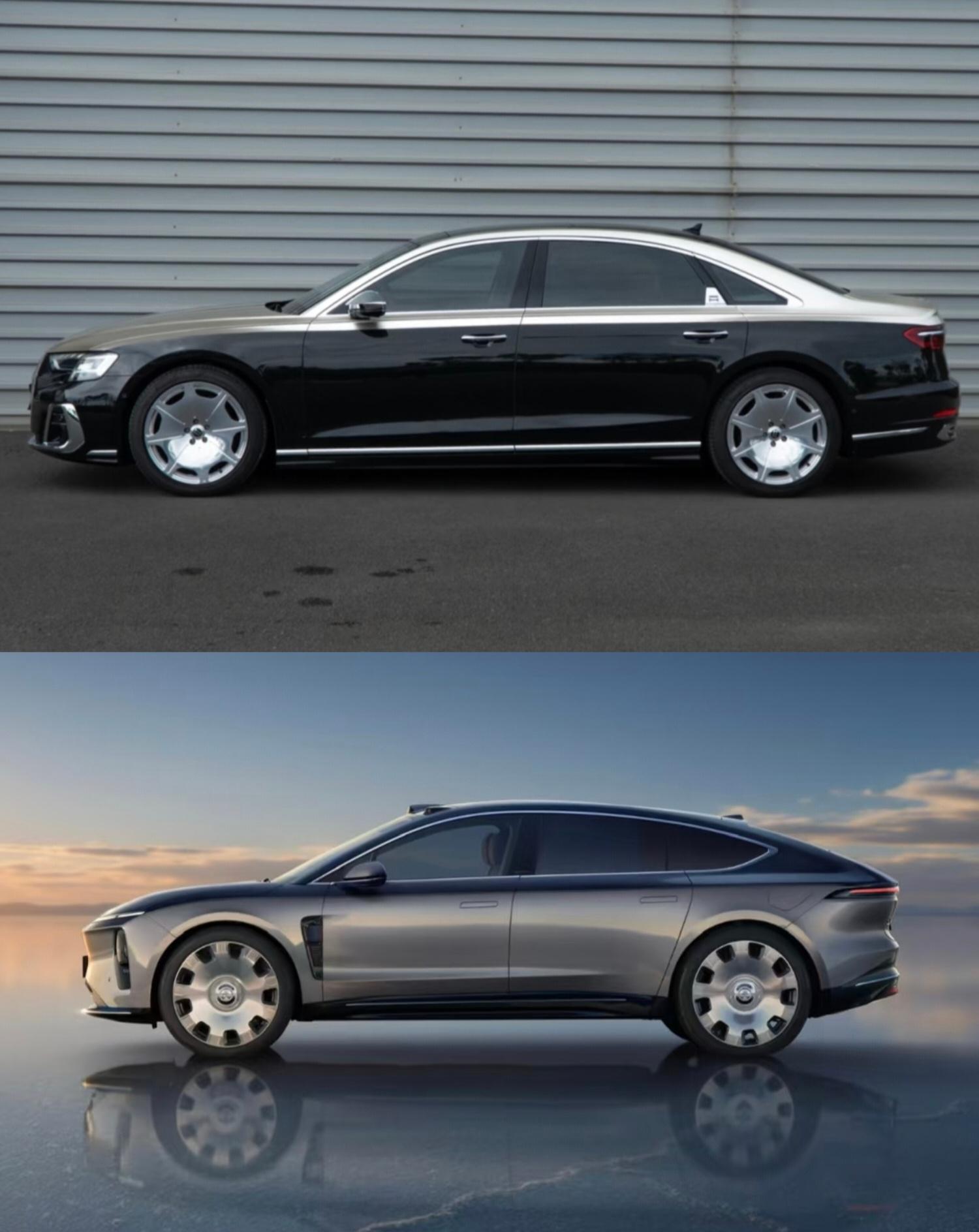 感觉豪车的腰线都很特别帅,像迈巴赫s级和奥迪霍希a8l都是这种设计