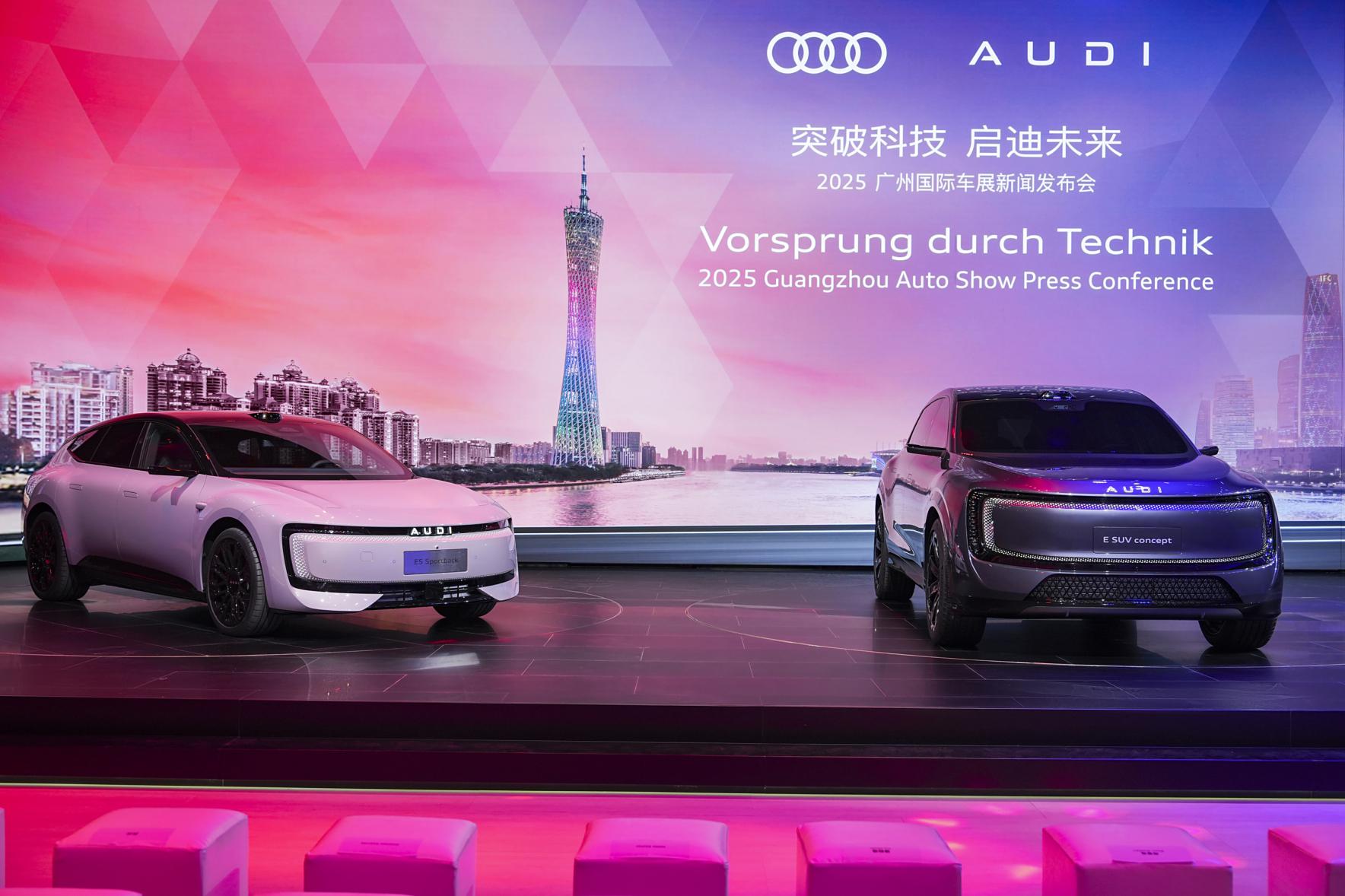 奥迪携双品牌惊喜亮相广州车展！奥迪的阵容真的很有看头，AUDI E SUV概念车_奥迪A6L社区_易车社区