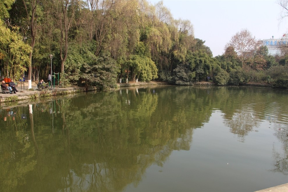 冬日豔陽天小遊南充市北湖公園