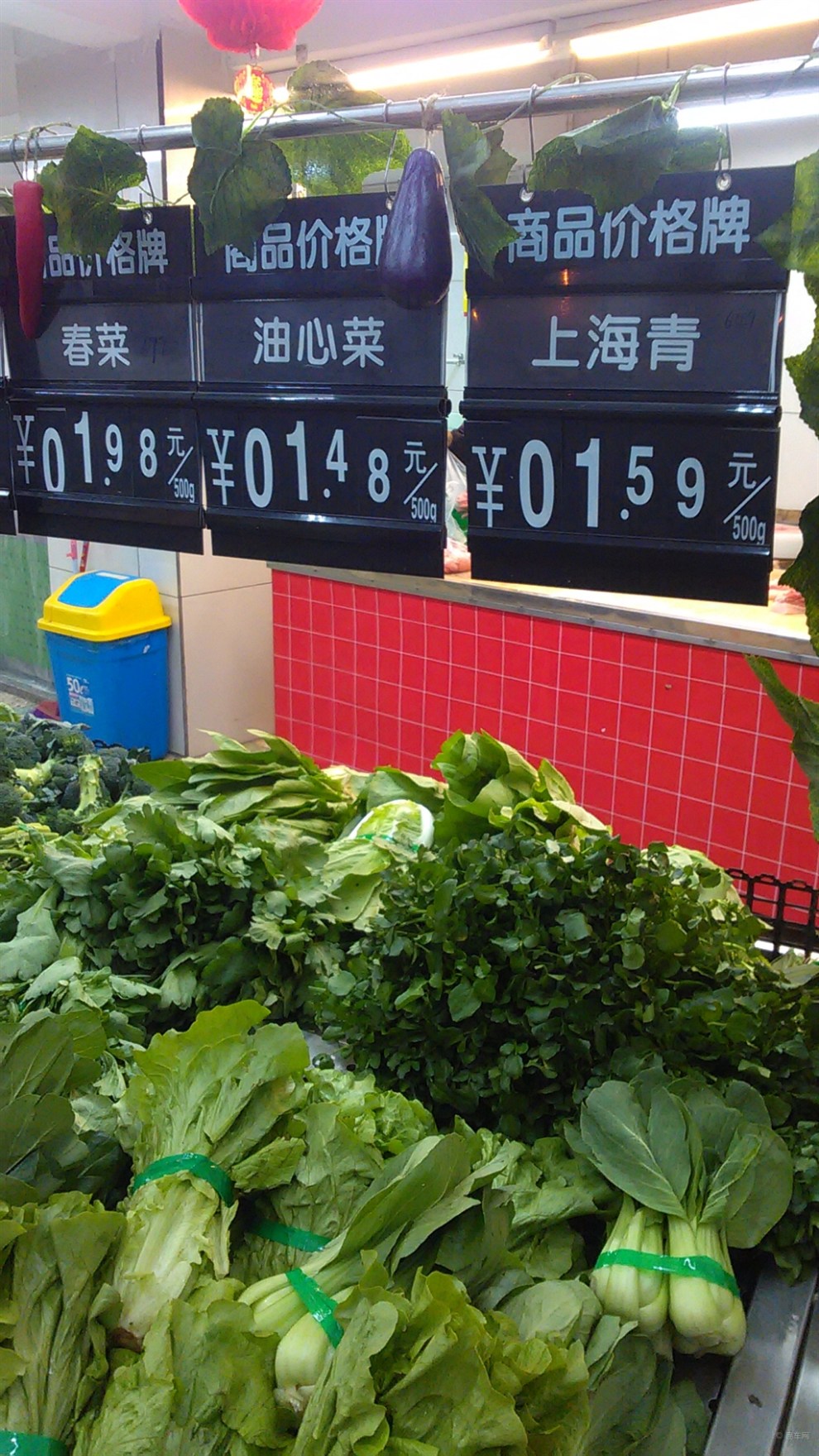 下班回家去买菜.