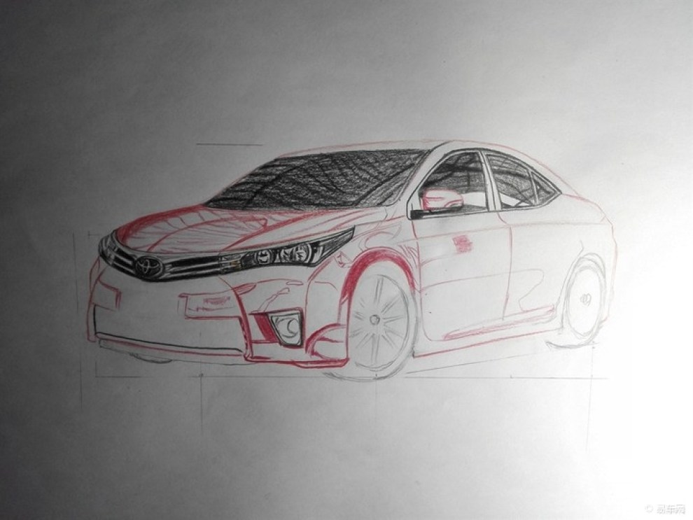 【我画一汽丰田】火红卡罗拉,绽放广州
