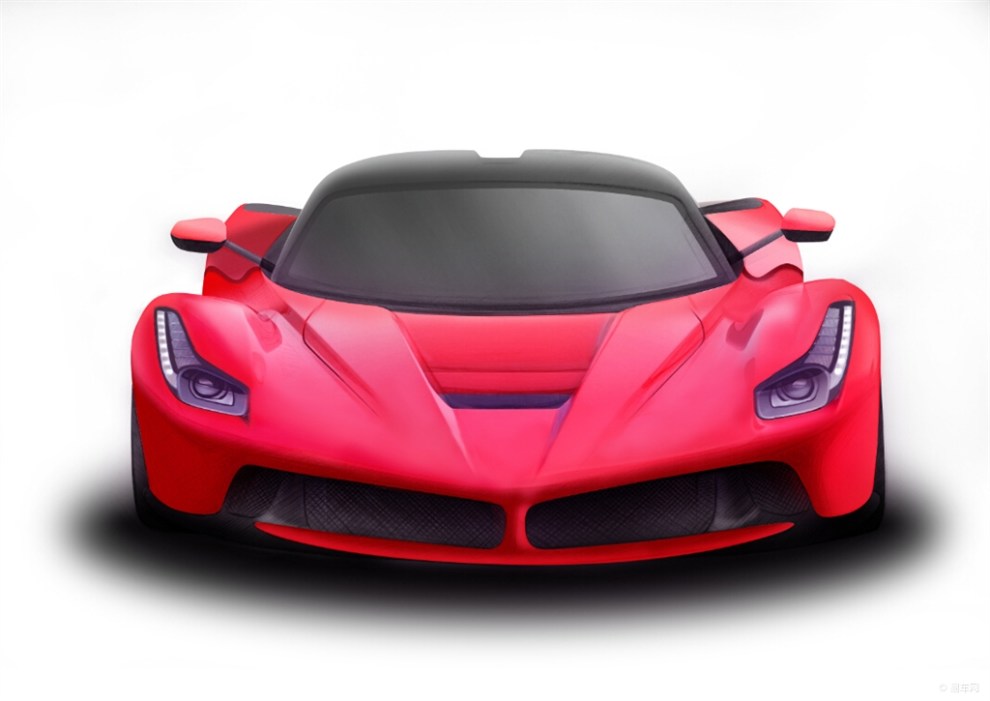 【我畫新能源汽車】法拉利 laferrari