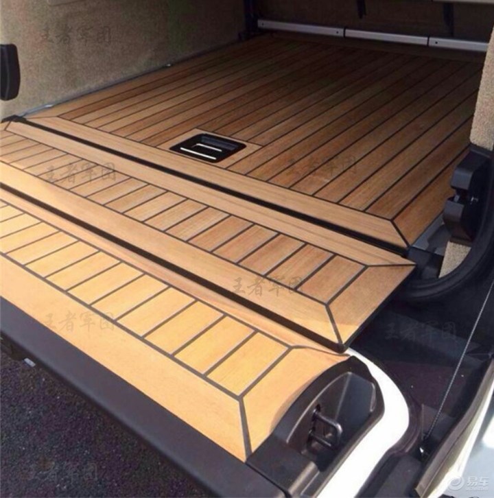 土豪必备,路虎揽胜超豪华游艇木后备箱游艇木地板 高大上