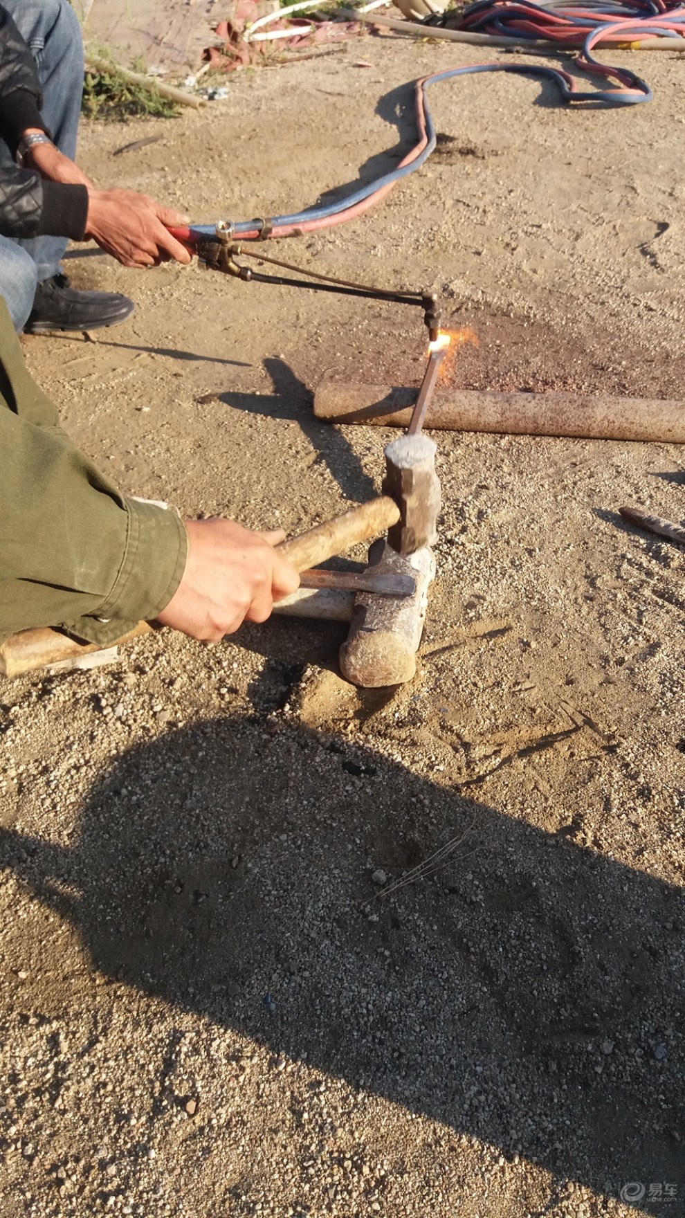 【春节】工地制作钢钎