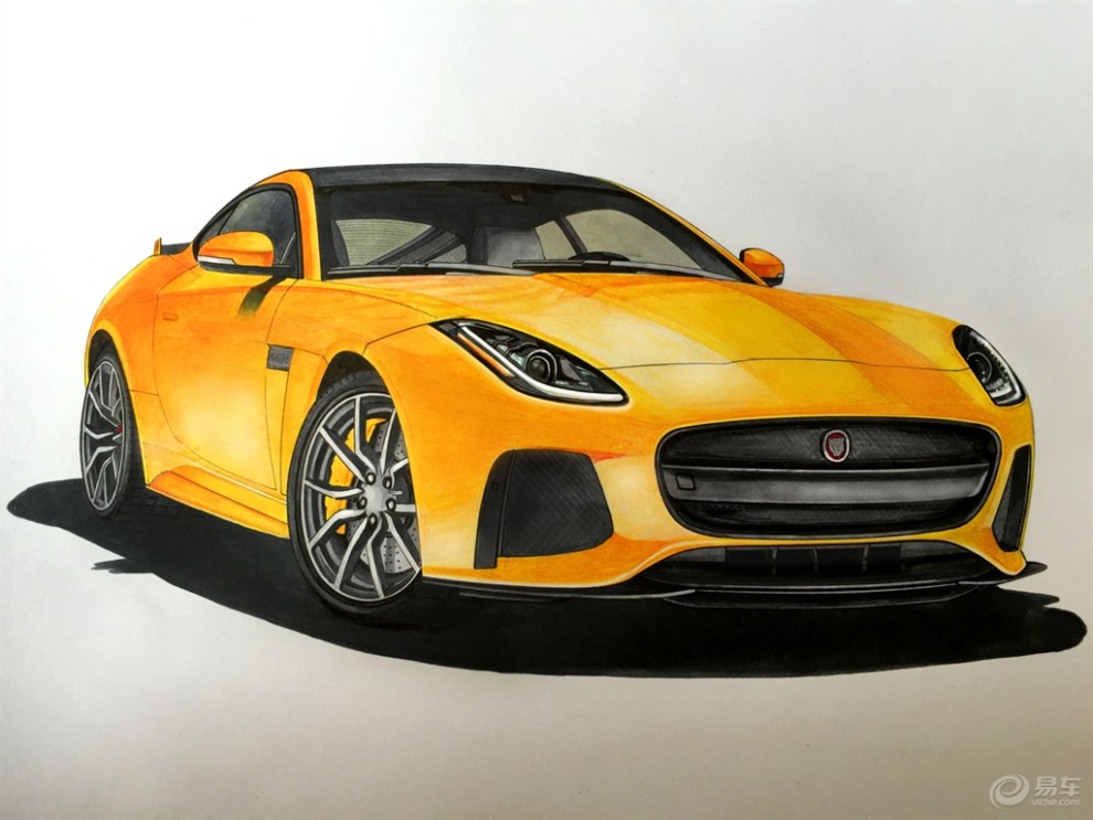 【【猴版手绘】捷豹f-type svr】_画汽车社区图片集锦_汽车论坛-易车