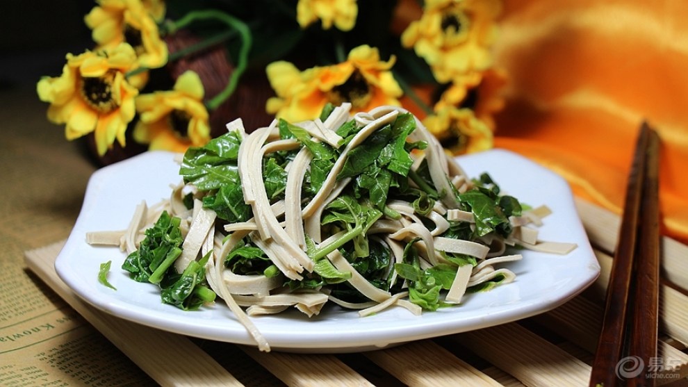 【美食分享】香椿拌豆腐皮