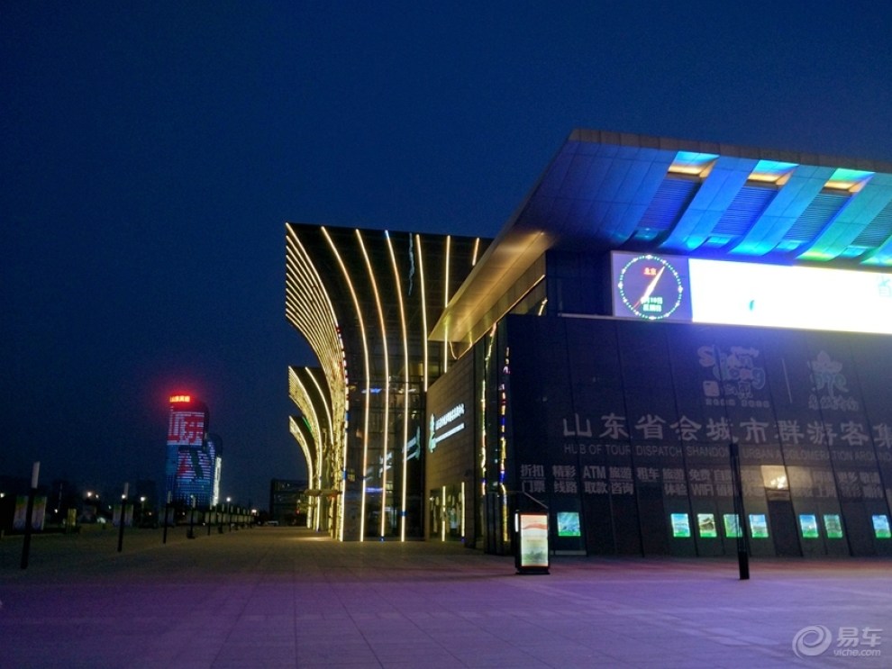 济南西站夜景图片