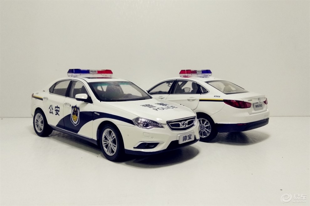 【支持北京社区】两辆警车模型展示