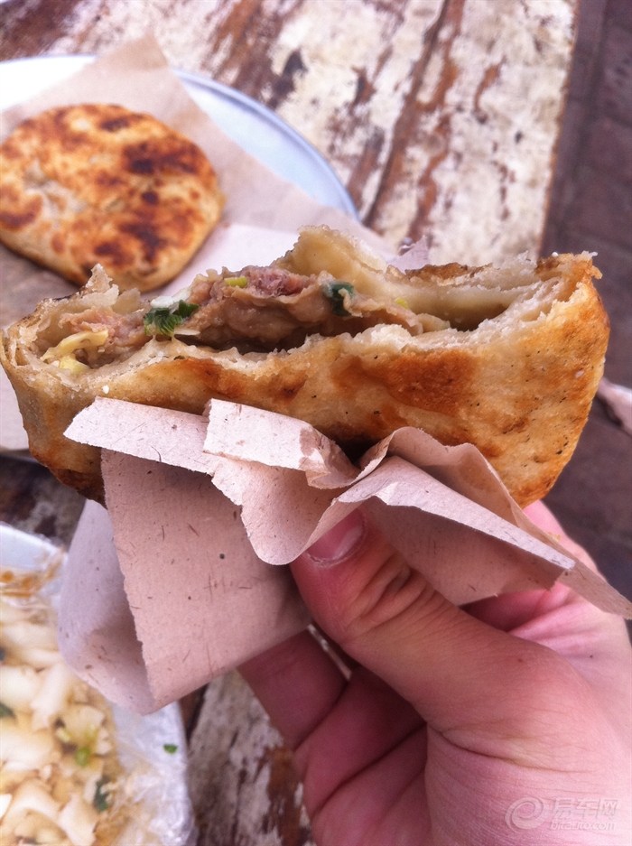 潍坊自驾出差 吃到正宗的肉火烧 给力!