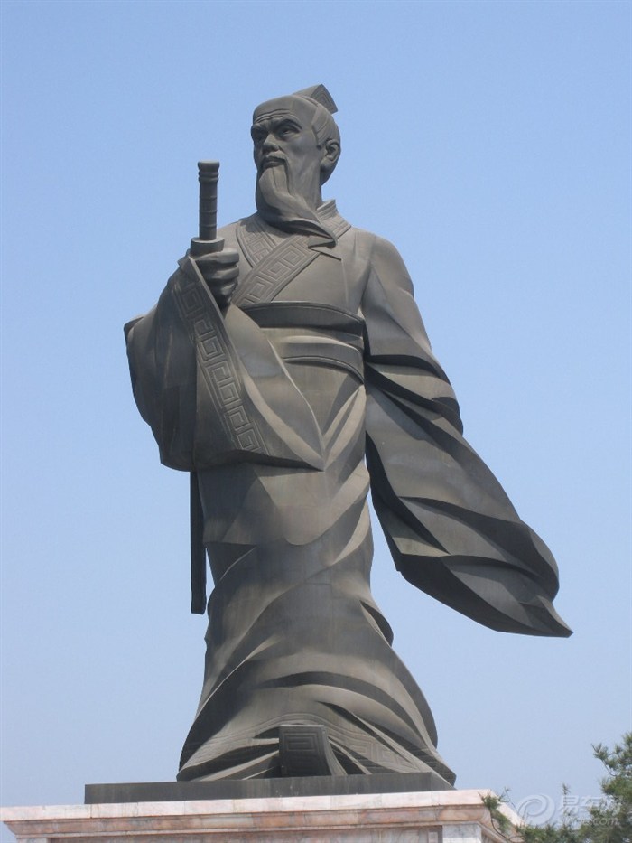 太公湖姜太公雕像讲解图片